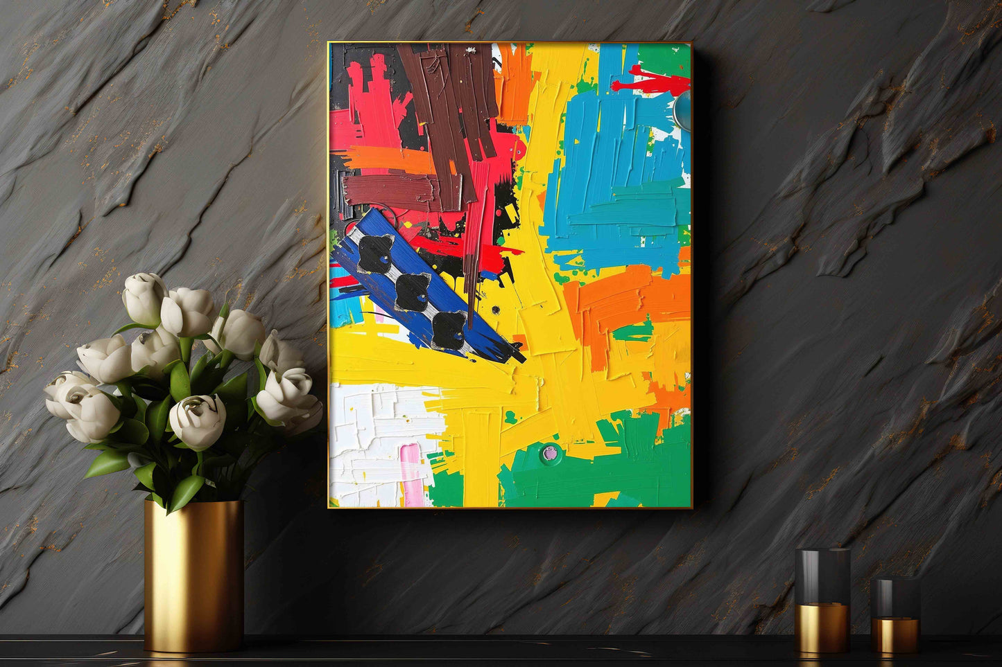 Oil Colours Split Print