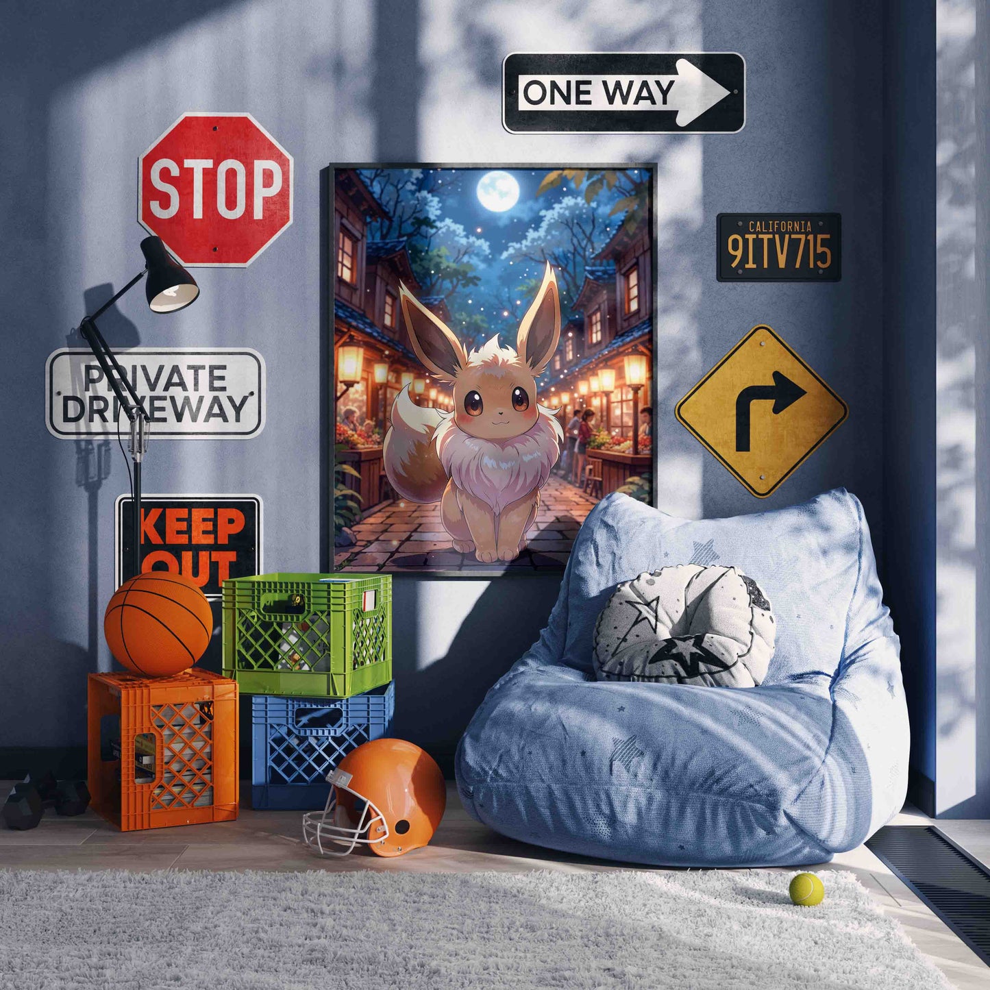 Eevee Street Print