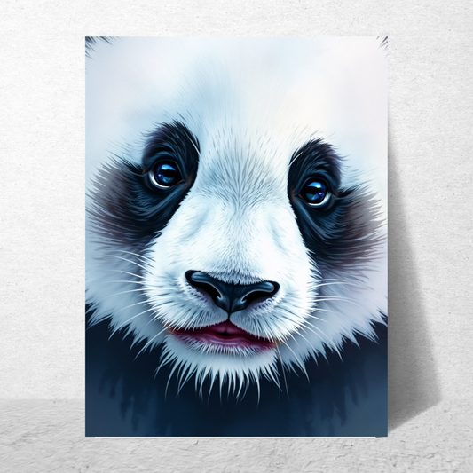 Panda Portrait A4 Print
